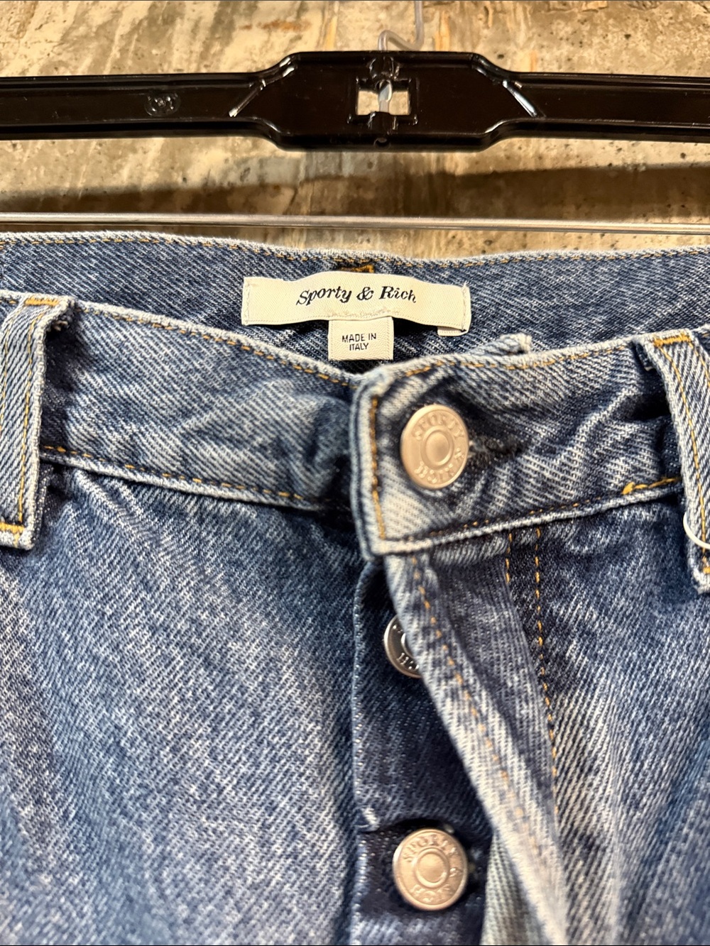 SPORTY & RICH Women's SRHWC Straight Pants Size 29 In Medium Blue - Picture 5 of 9